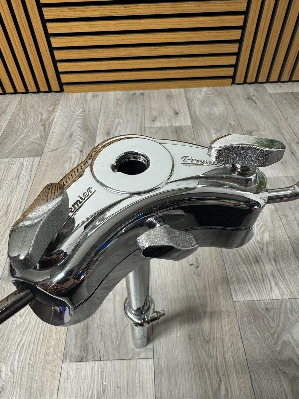 Premier 25mm Bass Drum Single Post Holders Arm Mount / Chrome #VL20