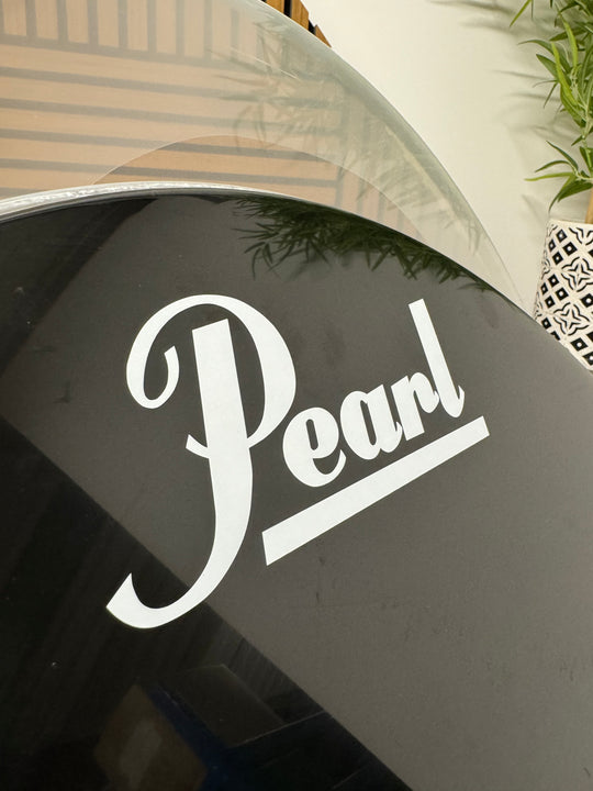Pearl Bass 22" Drum Heads (Pair) / Black & Clear #OV48