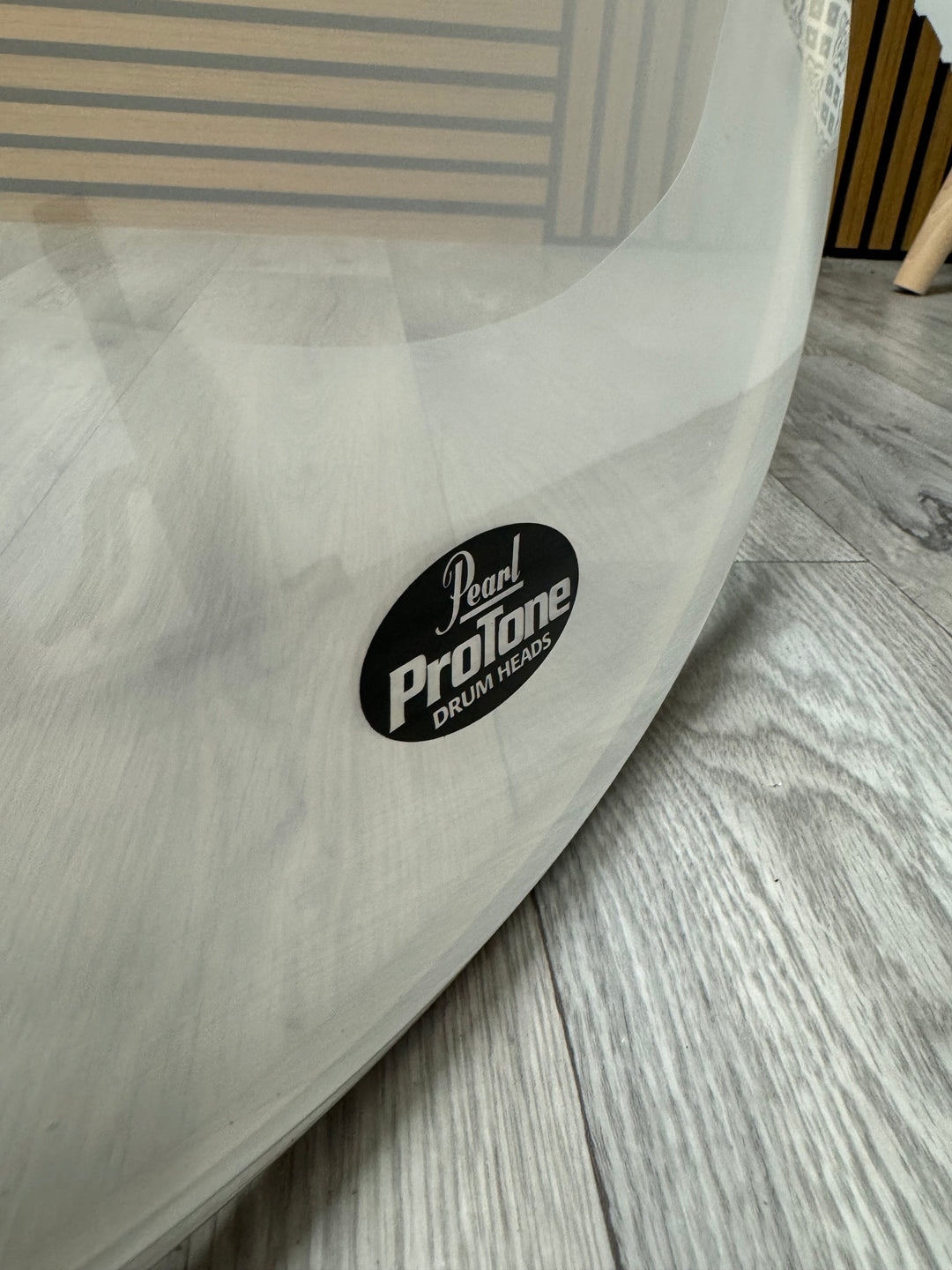 Pearl Bass 22" Drum Heads (Pair) / Black & Clear #OV48