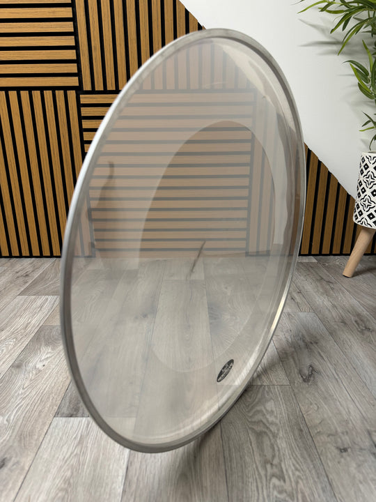 Pearl Bass 22" Drum Heads (Pair) / Black & Clear #OV48