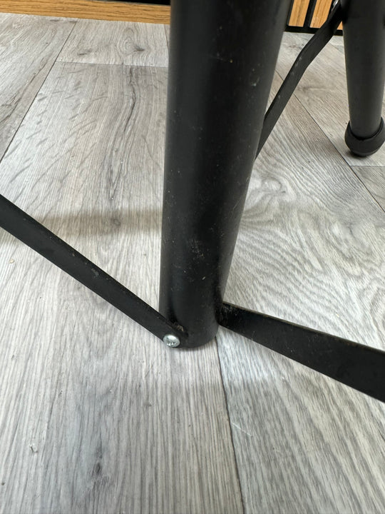 Drum Stool Throne / Black Hardware / Fixed Height #WI10