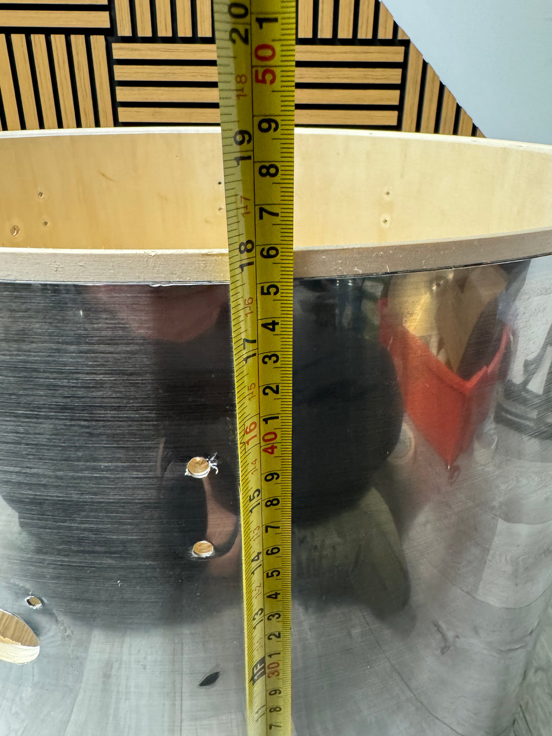 Pearl Forum Bass Drum Shell 22”x18” Bare Wood Project / Upcycle #OV49