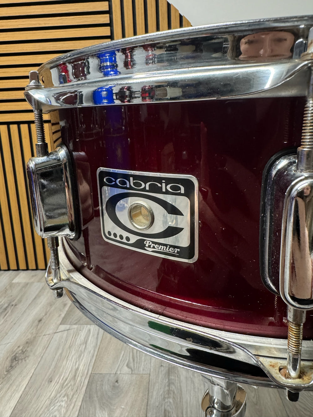 Premier Cabria Snare Drum 14” x 5.5” / 8-Lug / Red #VL32