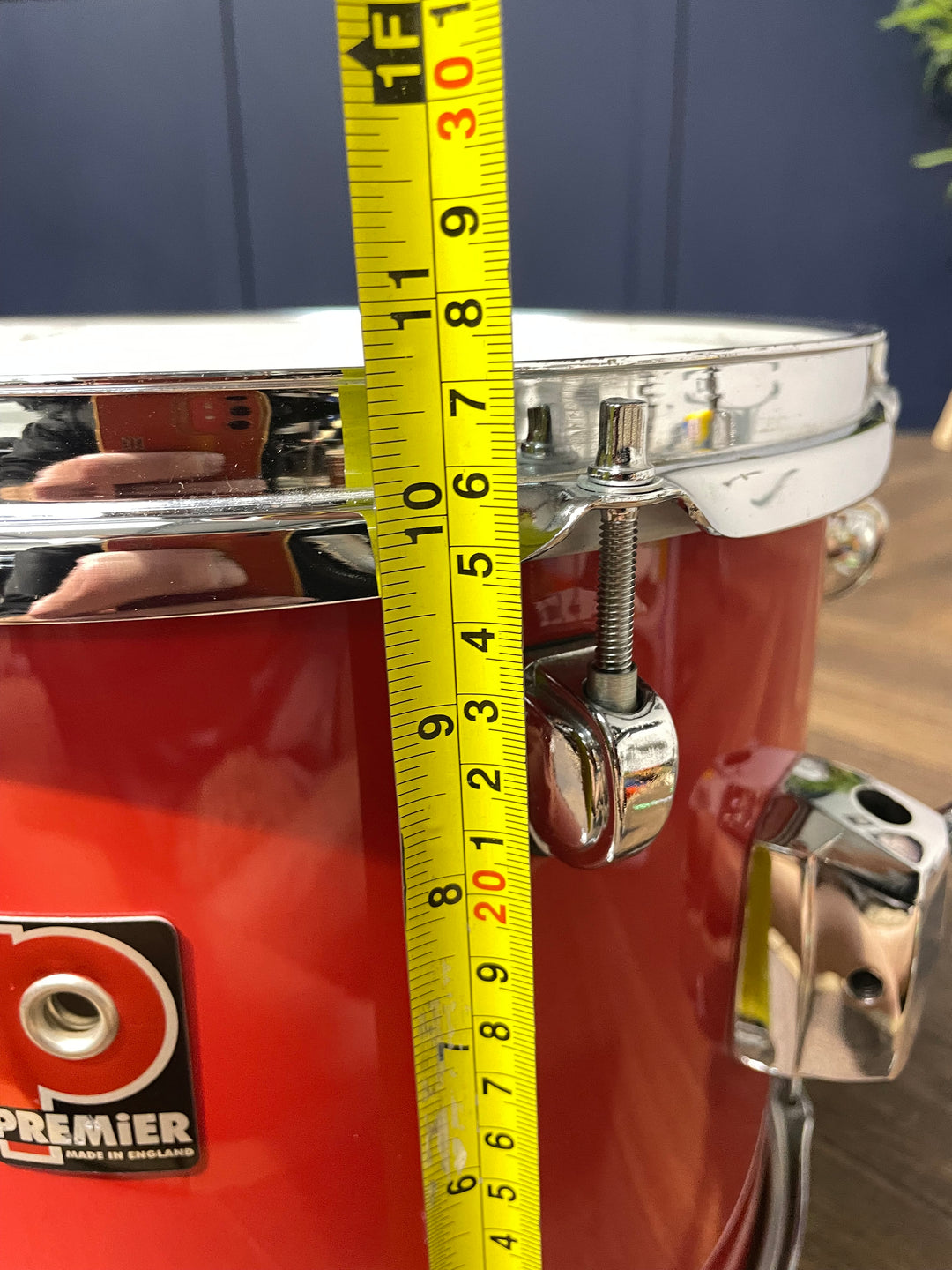 Premier APK 12"x 10" Rack Tom Drum / Drum Hardware / Red #LQ98