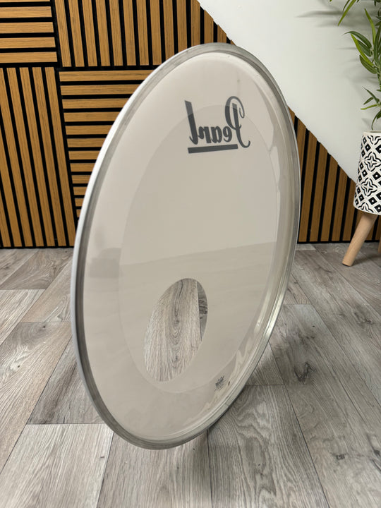Pearl by Remo Bass 20" Drum Heads (Pair) / White & Clear #OV60