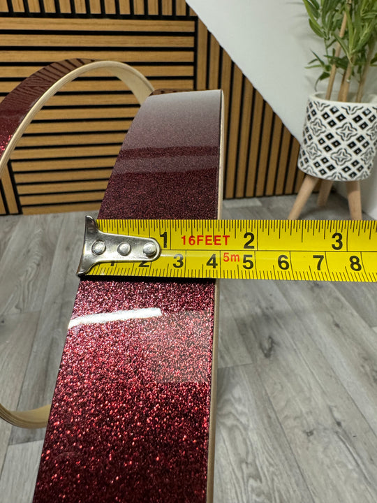 Pearl Bass Drum 20” Wooden Hoops Rims Hardware / Red Sparkle #OV61