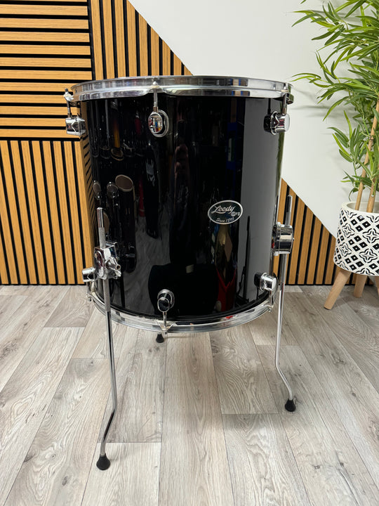 Leedy 16” x 16” Floor Tom Drum with Legs / Black #OV67