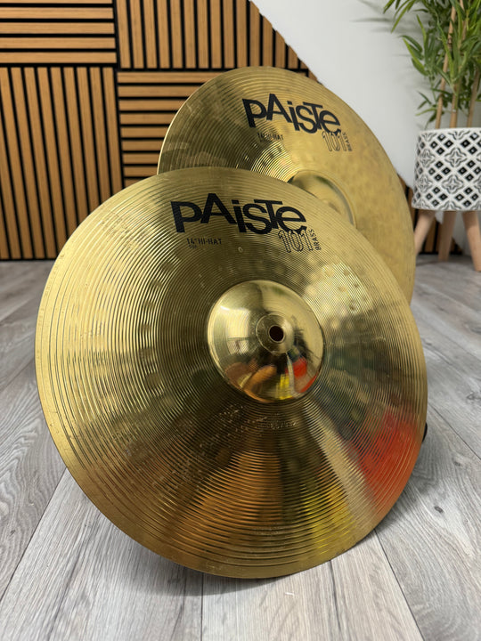 Paiste 101 Brass Hi Hats 14"/35cm Cymbals (Pair) #OE60/OG32