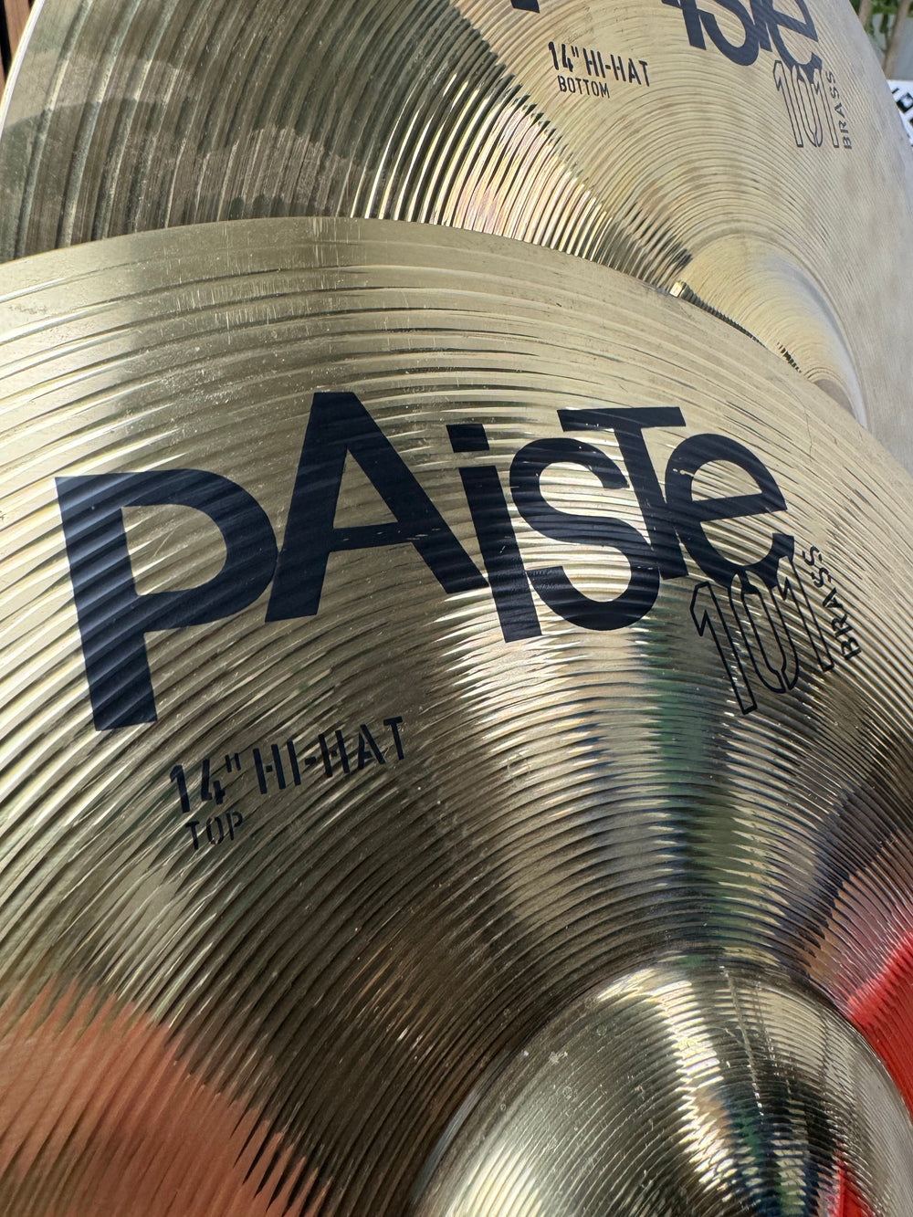 Paiste 101 Brass Hi Hats 14"/35cm Cymbals (Pair) #OE60/OG32