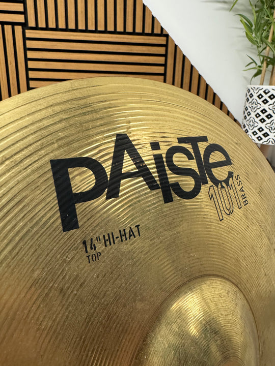 Paiste 101 Brass 14” Hi Hat Top Cymbal *Cracked* #OE61