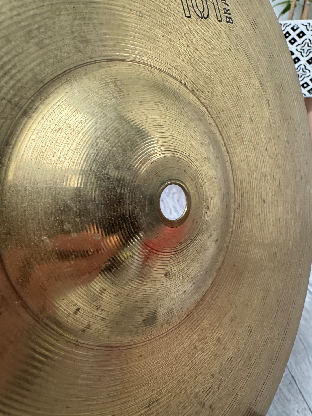 Paiste 101 Brass 14” Hi Hat Top Cymbal *Cracked* #OE61