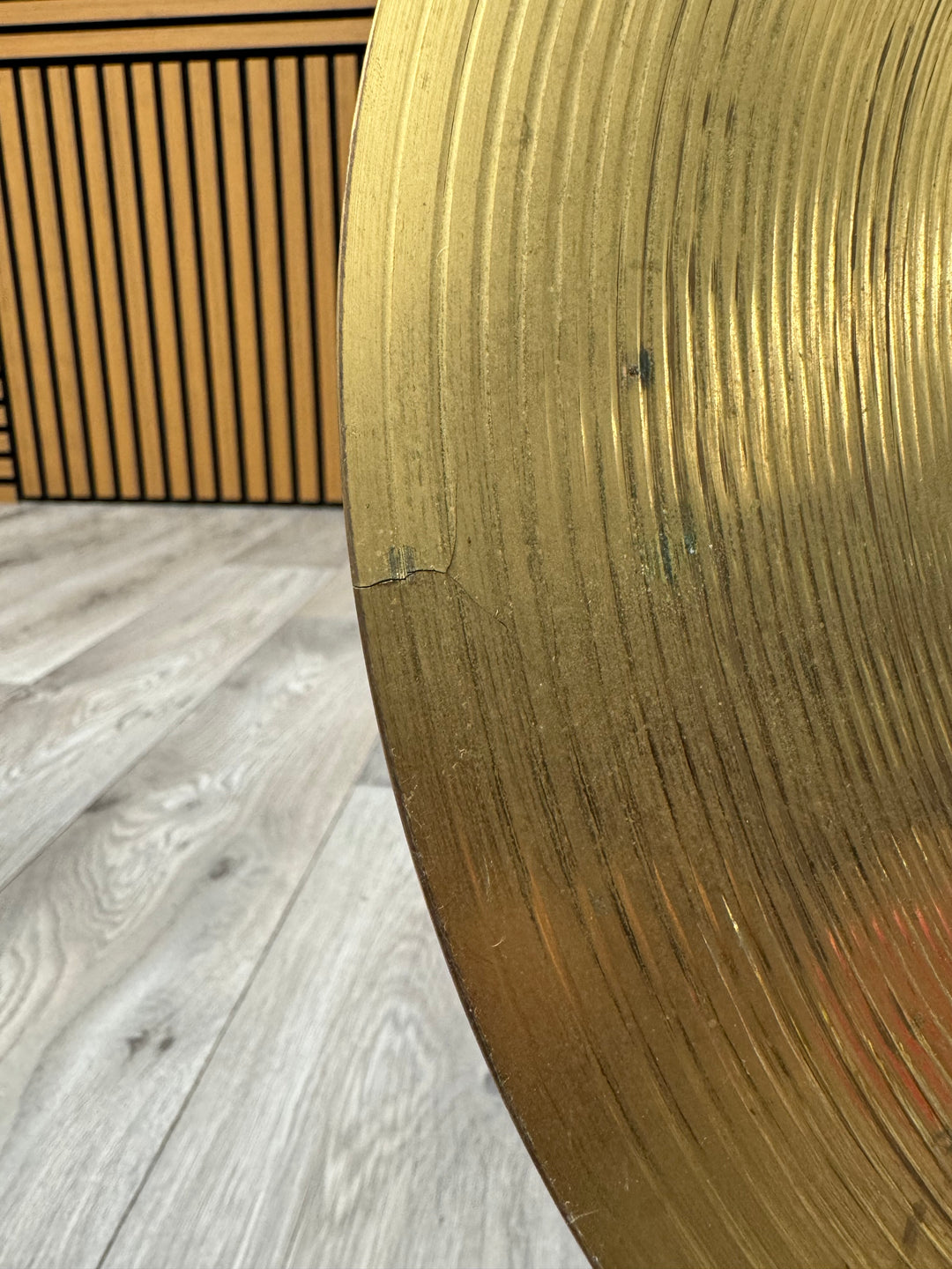 Paiste 101 Brass 14” Hi Hat Top Cymbal *Cracked* #OE61