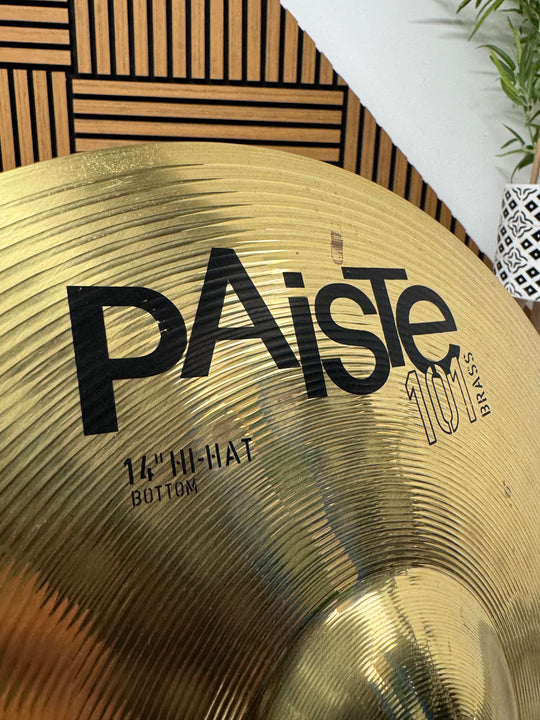 Paiste 101 Brass 14” Hi Hat Bottom Cymbal #OE62