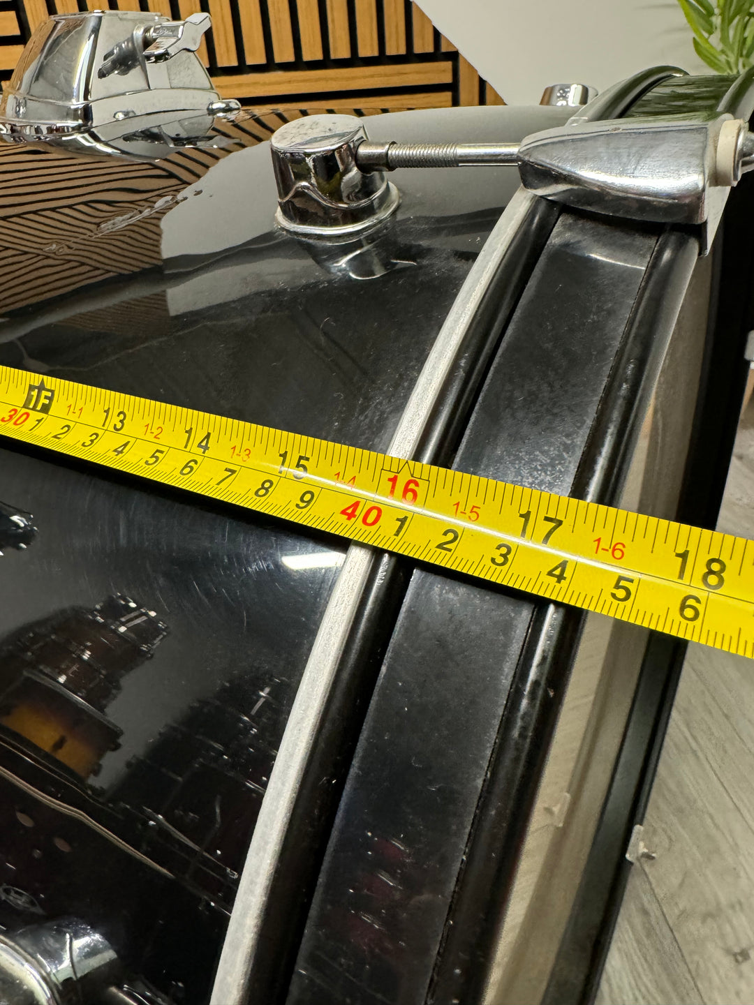 Leedy Bass Drum 22"x16" / Kick Drum / Black #OV78