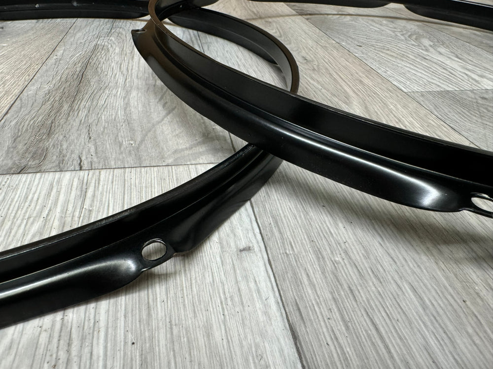 Black 16” Drum Hoops Rims 6-Lug Hardware Tension #WI44