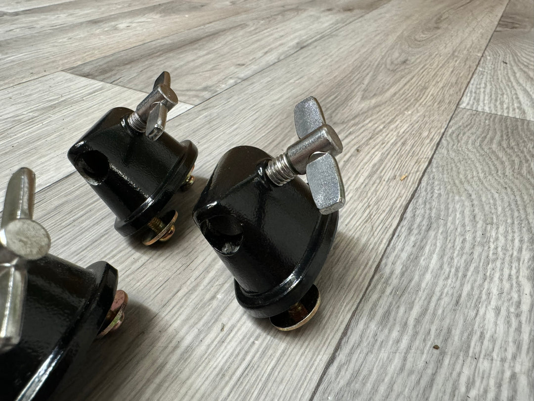 Black Floor Tom Drum Leg Holders Hardware Mounts x3 #WI45