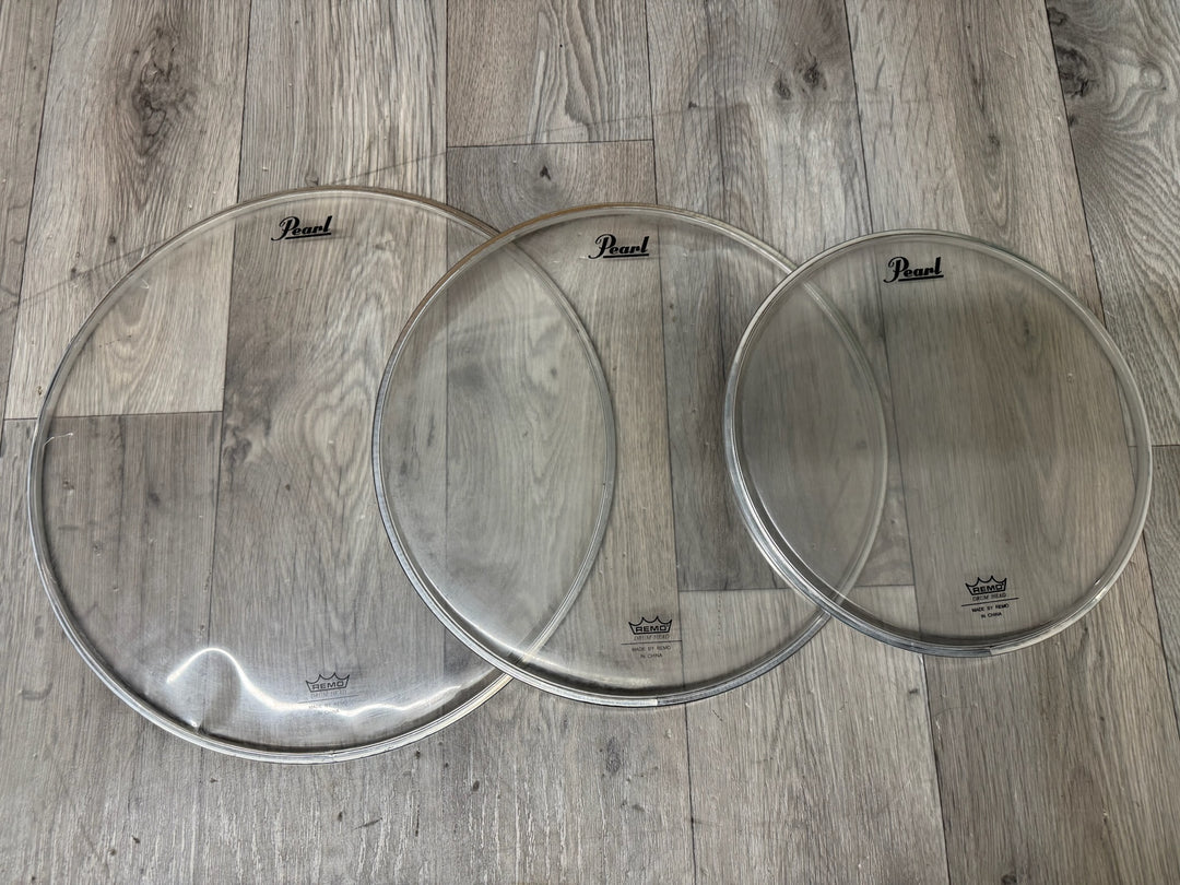 Pearl by Remo Tom Drum Heads Set Of 3 / 14" 12" 10" #WS42