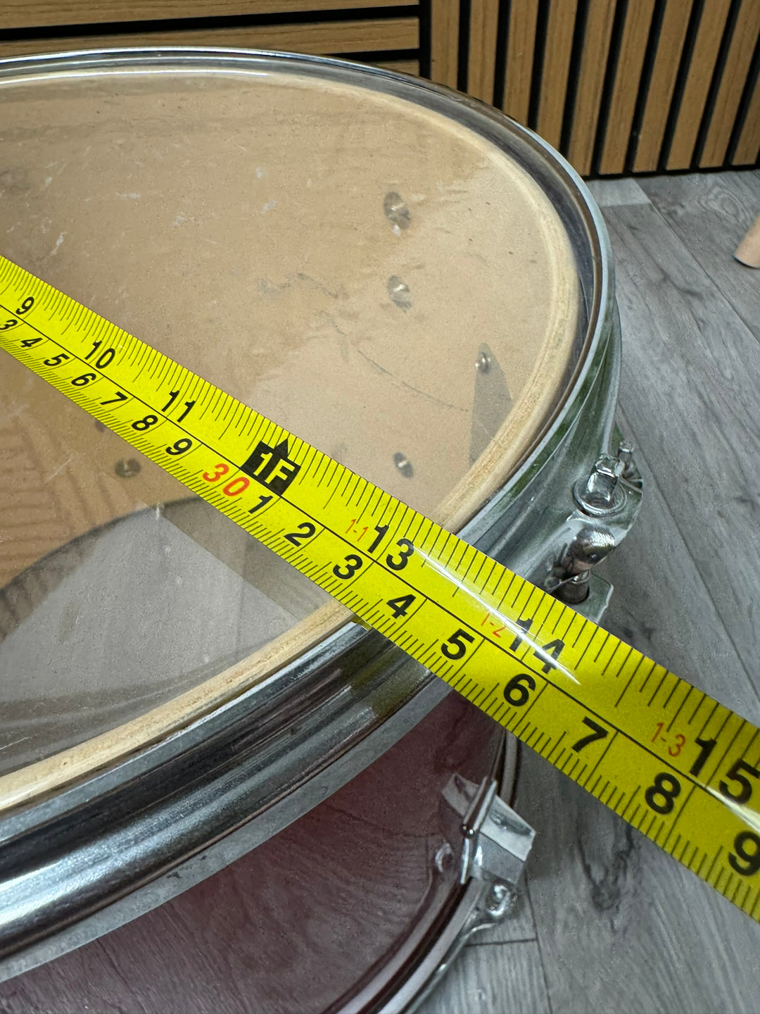 Red 13"x11" Rack Tom Drum / Drum Hardware #WI64