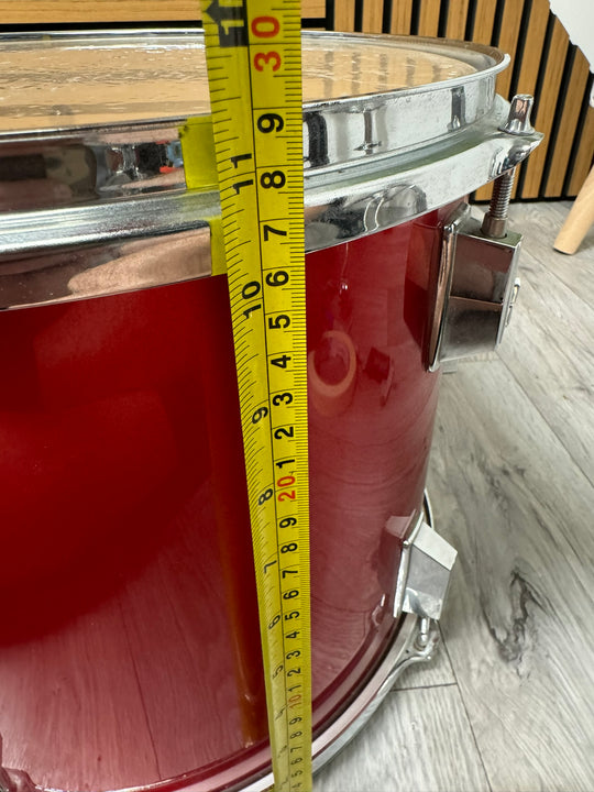 Red 13"x11" Rack Tom Drum / Drum Hardware #WI64
