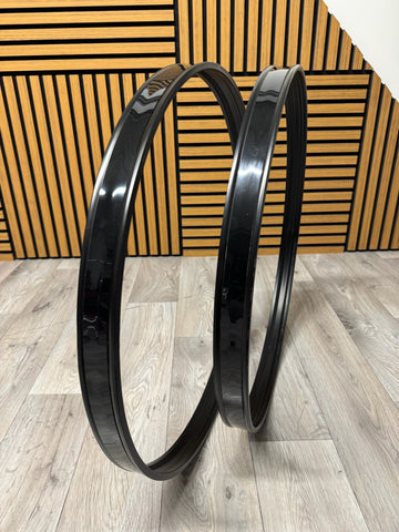 SONOR Bass Drum 22” Metal Hoops Rims Hardware / Black #VN19