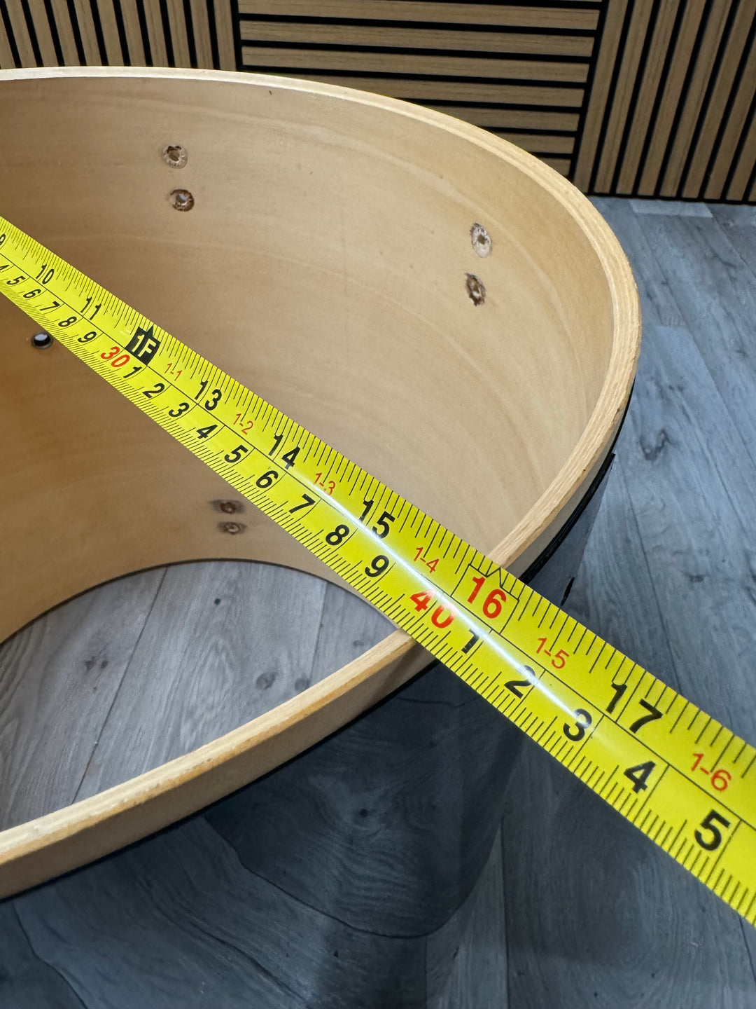 Ludwig Accent CS Tom Drum Shell 16”x16” Bare Wood #OW34