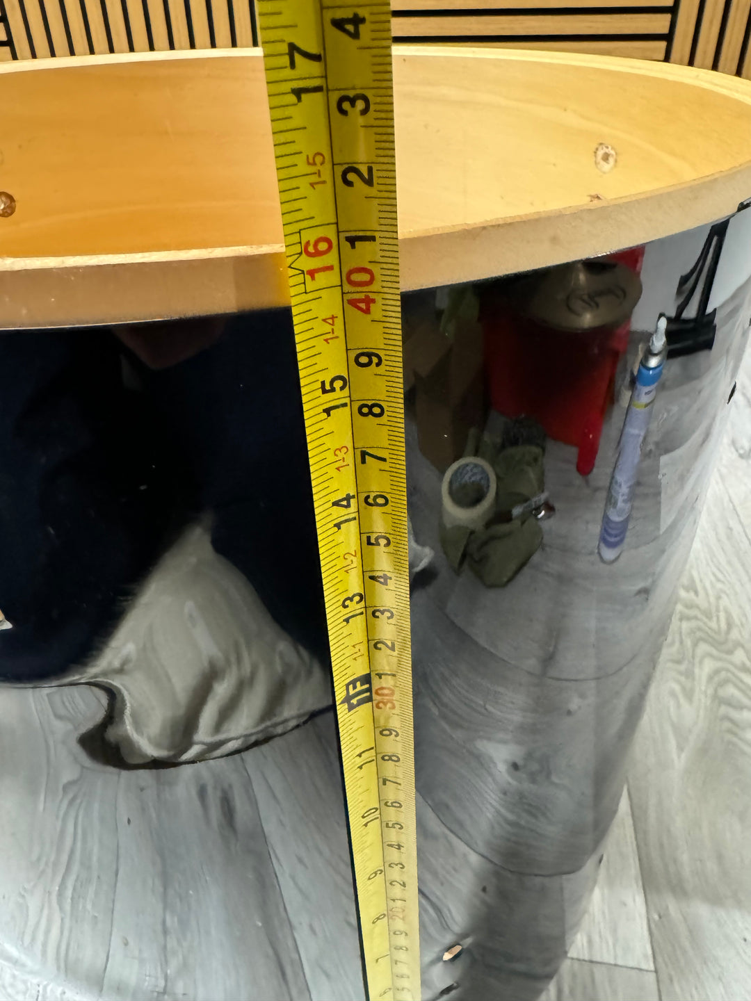 Ludwig Accent CS Tom Drum Shell 16”x16” Bare Wood #OW34