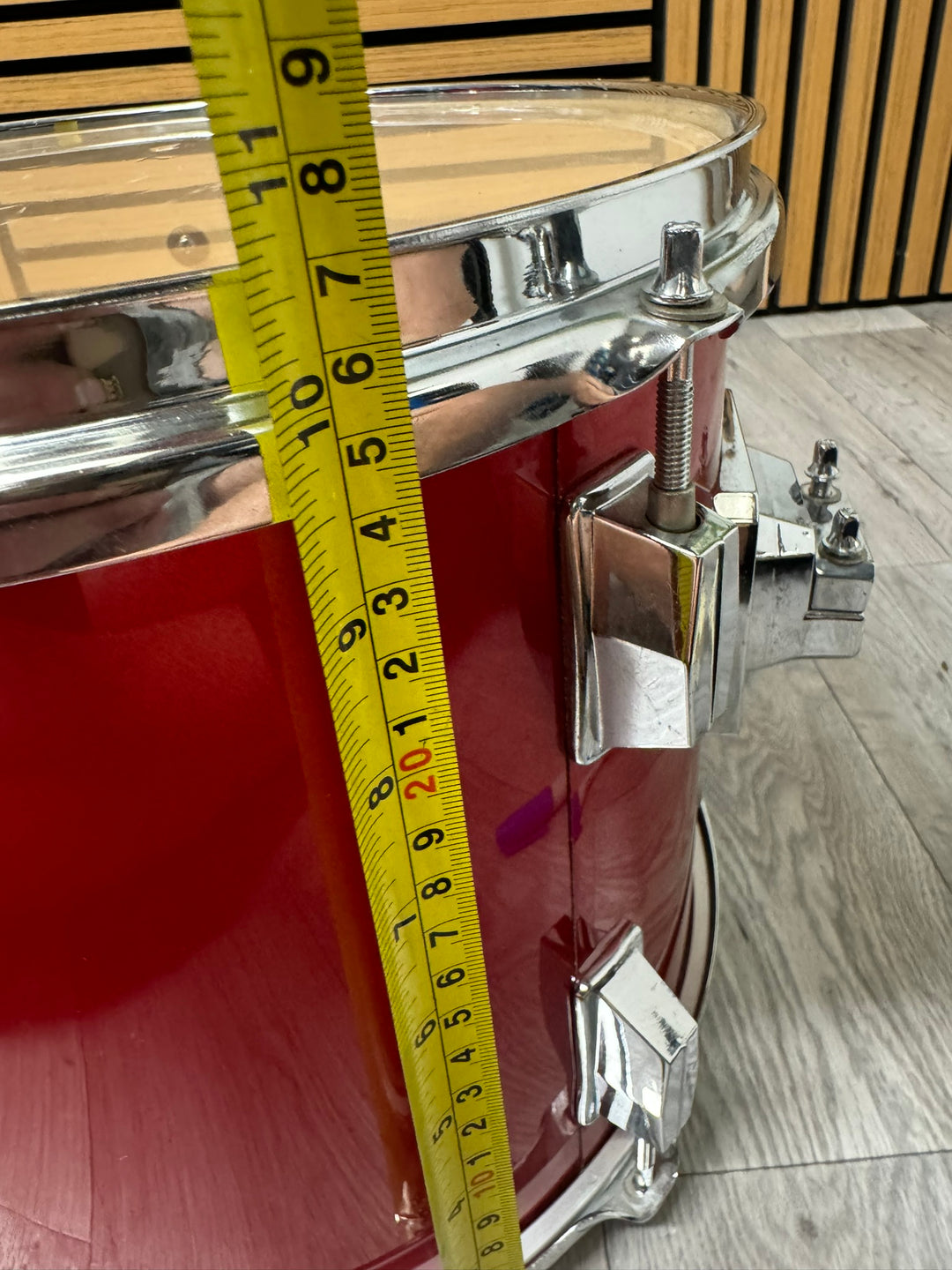 Red 12"x10" Rack Tom Drum / Drum Hardware #WI75