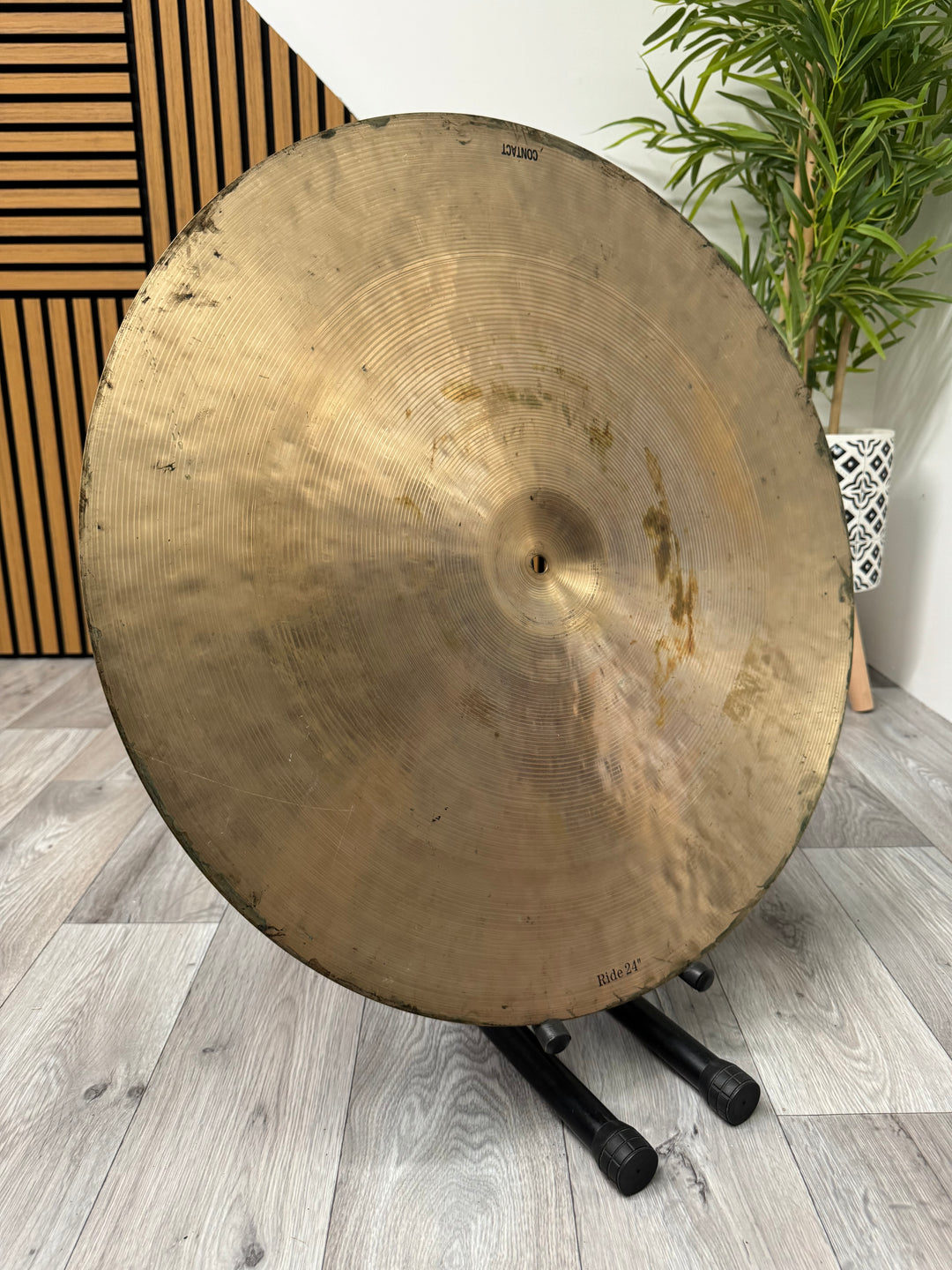 Dream 10th Anniversary Small Bell Flat Ride Cymbal 24” #OF23