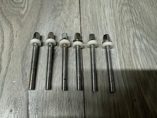 Ludwig Drum Tension Rods 60mm Screws Tom Spares x6 #OW37