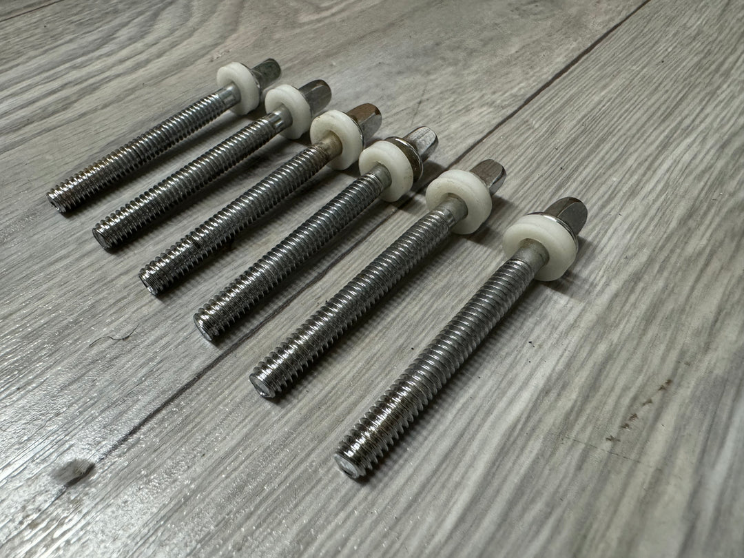Ludwig Drum Tension Rods 60mm Screws Tom Spares x6 #OW37