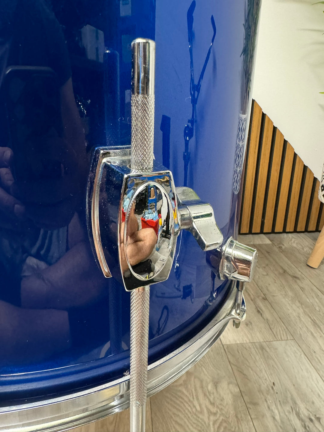 BlackRat Floor Tom Drum 16”x16” / with Legs / Blue #WI83