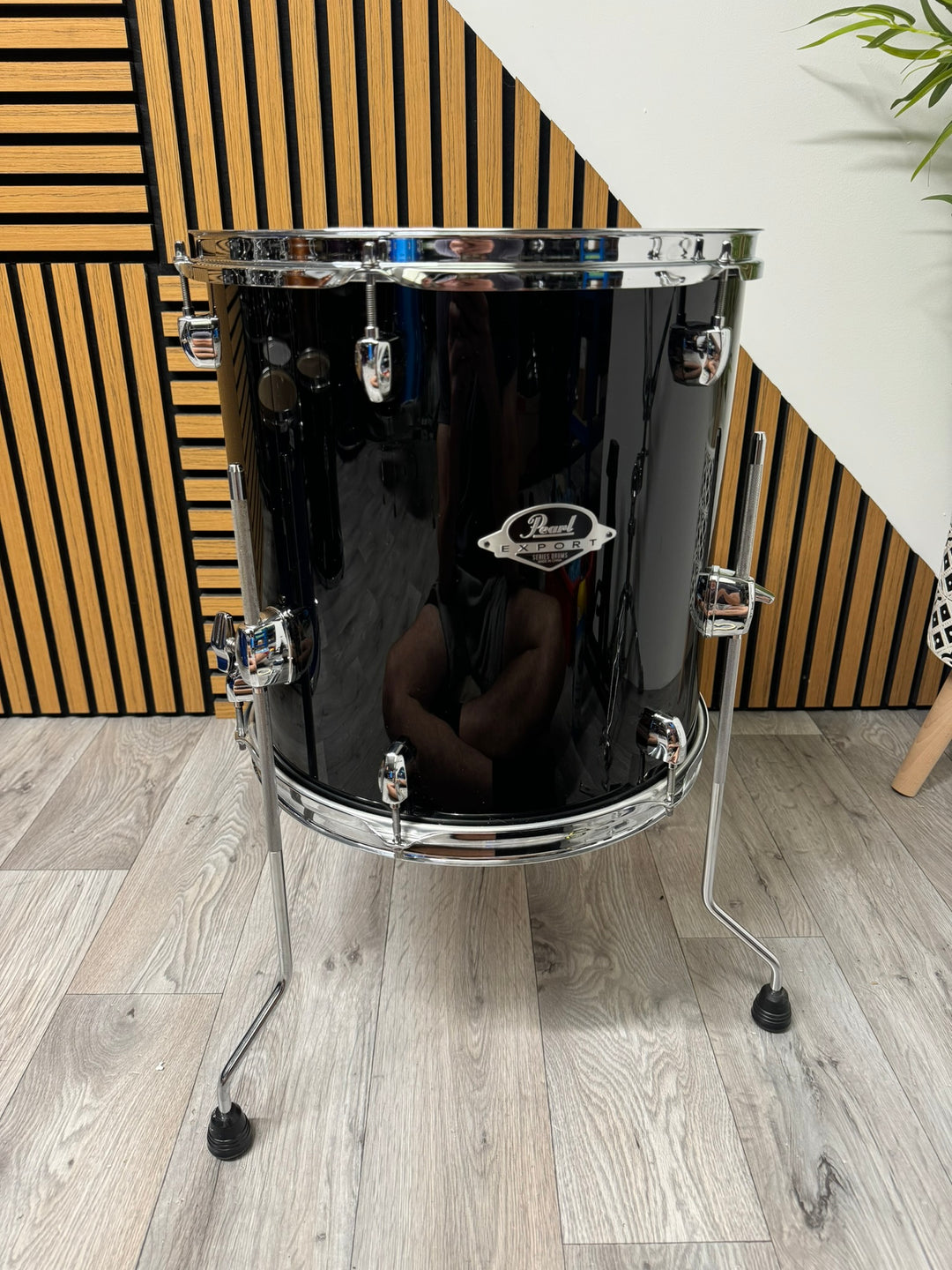 Pearl Export EXX Floor Tom Drum 14”x14” / Black #WG84