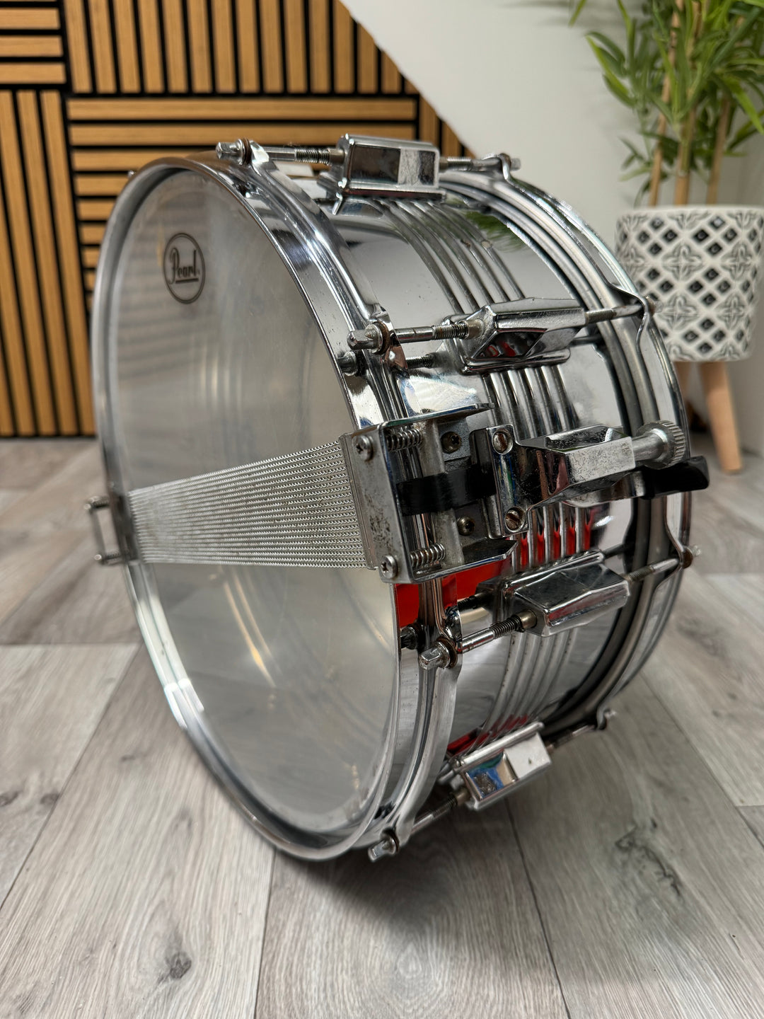 Vintage Pearl 14” x 6.5” Snare Drum / 10-Lug / Steel Shell #OF28