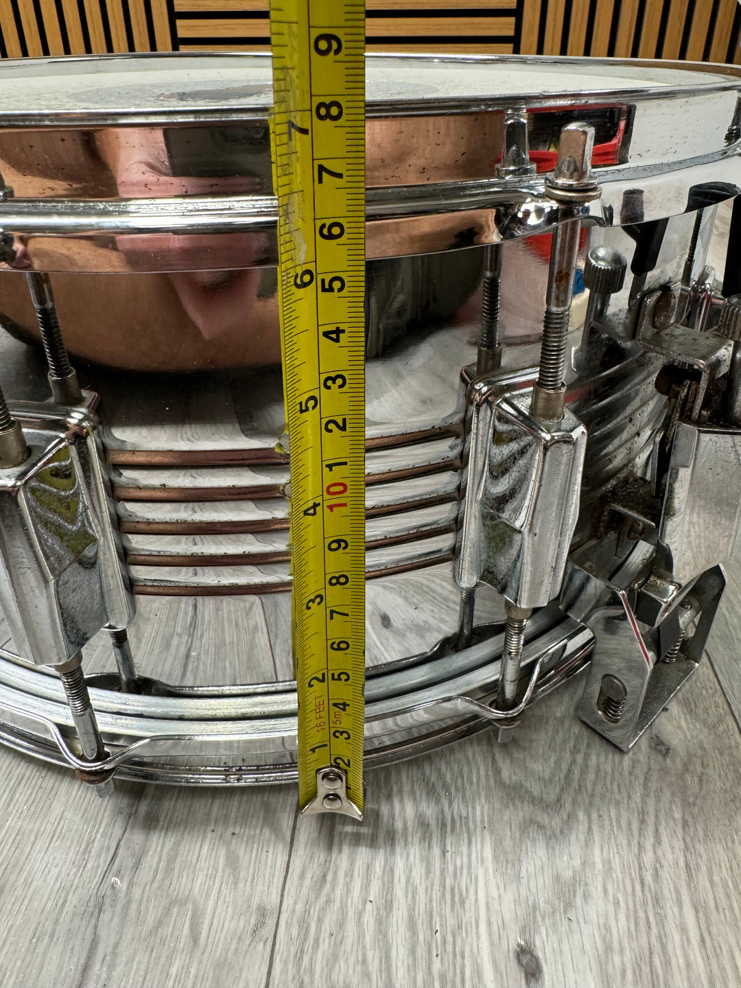 Vintage Pearl 14” x 6.5” Snare Drum / 10-Lug / Steel Shell #OF28