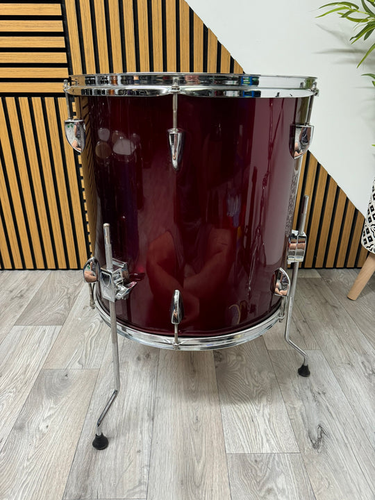 Pulse Floor Tom Drum 16”x16” / with Legs / Dark Red #WI86