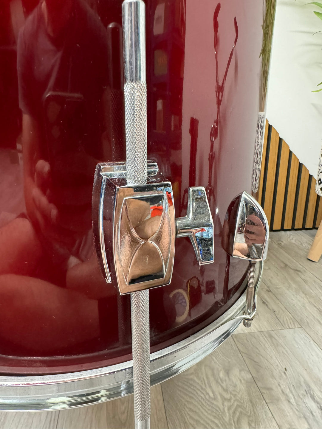 Pulse Floor Tom Drum 16”x16” / with Legs / Dark Red #WI86
