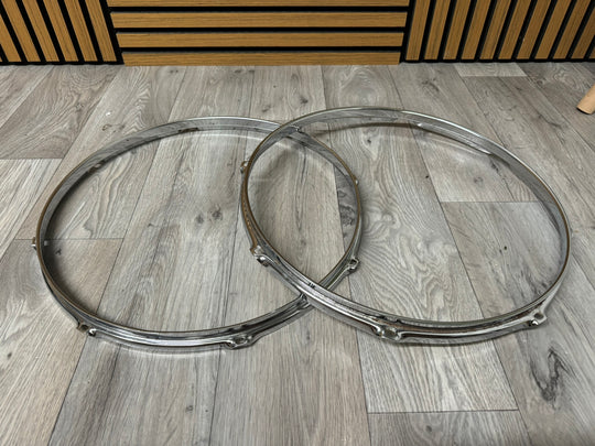 Pearl 16” Drum Hoops Rims 8-Lug Hardware Tension #WI88