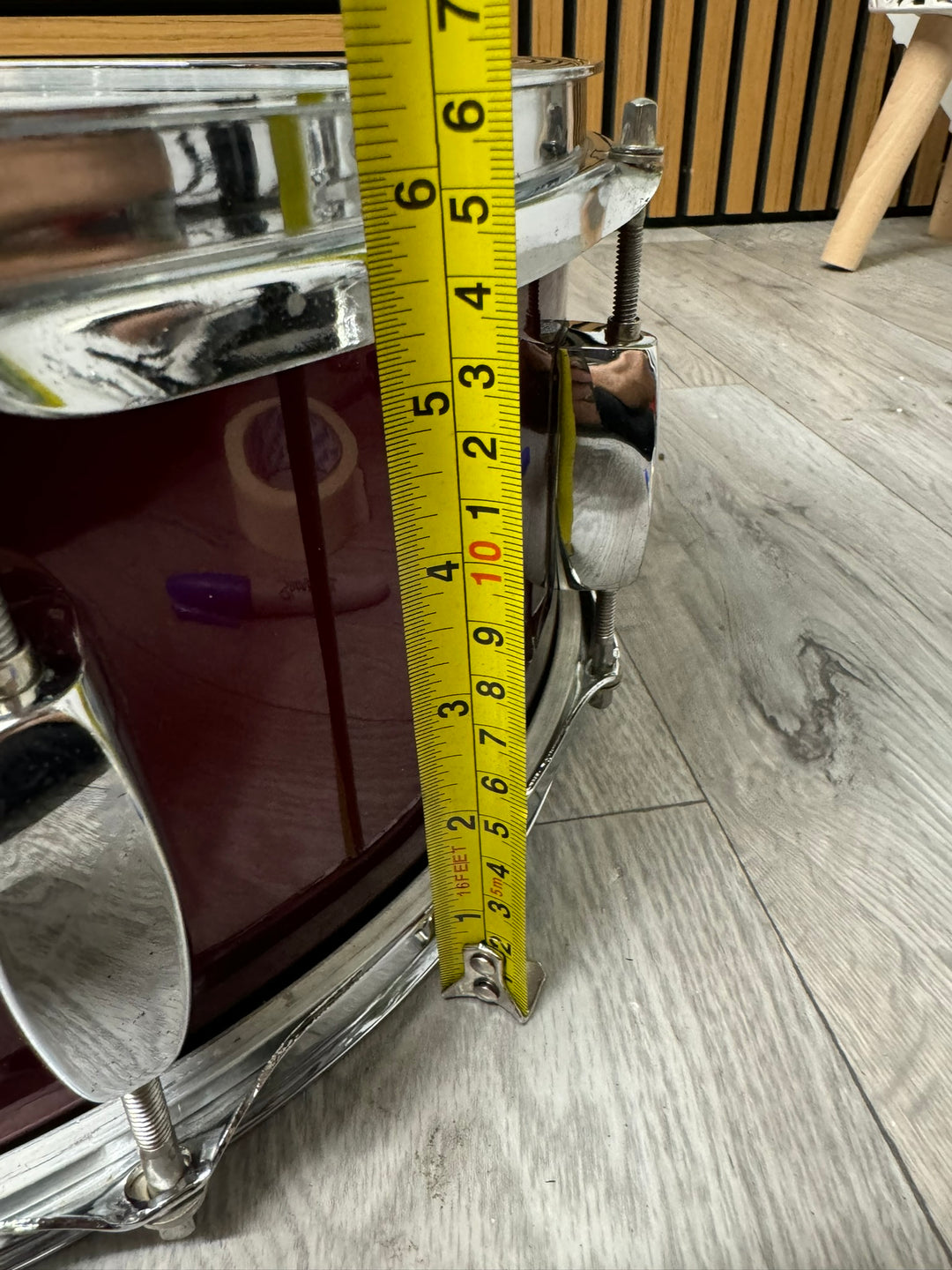 Pulse Snare Drum 14” x 5.5” / 6-Lug / Wood Shell / Dark Red #WI89