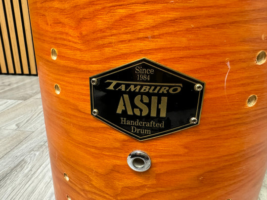Tamburo Ash Tom Drum Shell 10”x9” Bare Wood Project #CK26