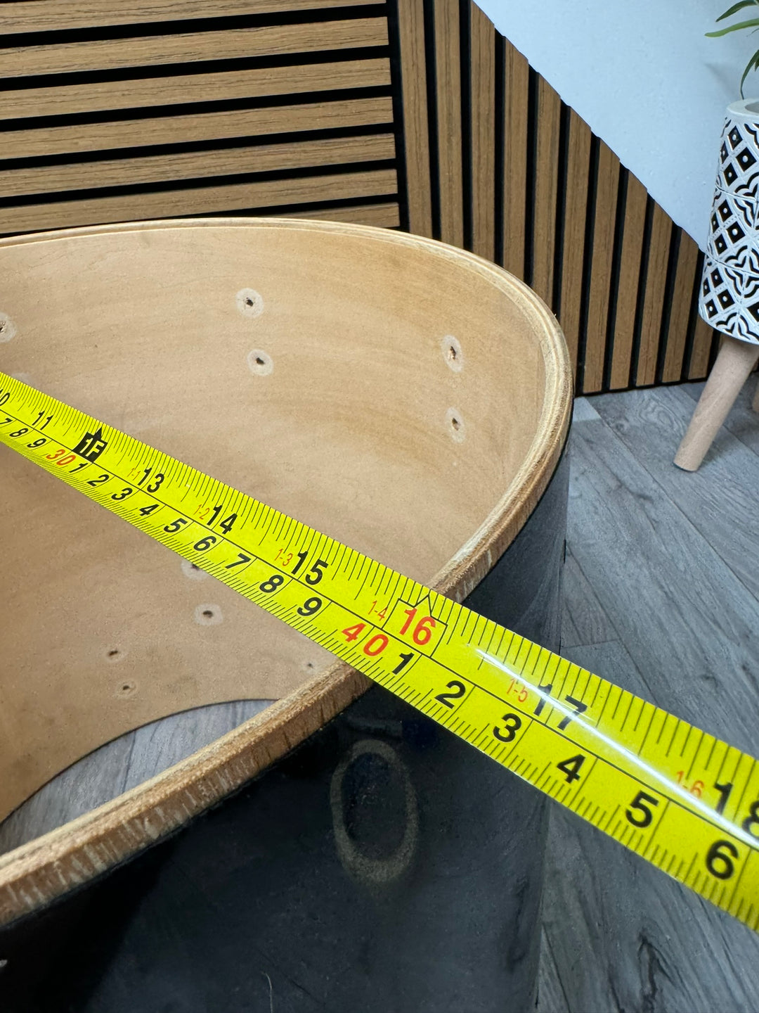 Pearl Export Floor Tom Drum Shell 16”x16” Bare Wood Project #WI101