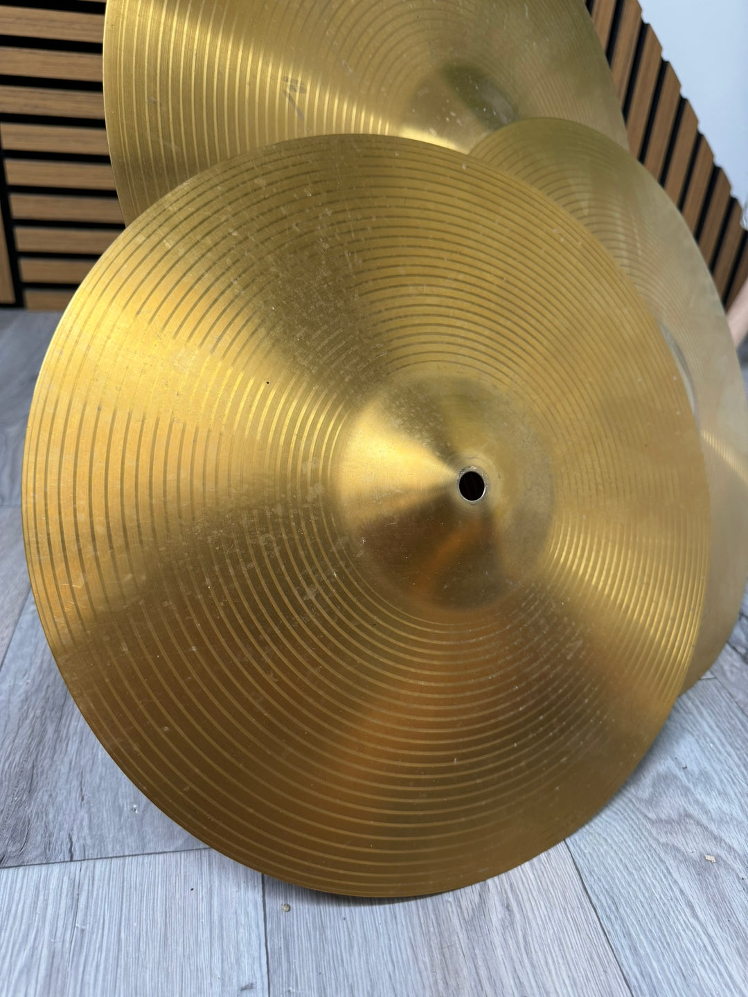 Beginner Cymbal Set Hi Hats & Crash/Ride 14" 16" #WI103