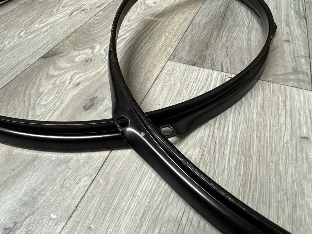 Black Tom Drum 16” 6-Lug Hoops Rims Hardware Tension #VP79