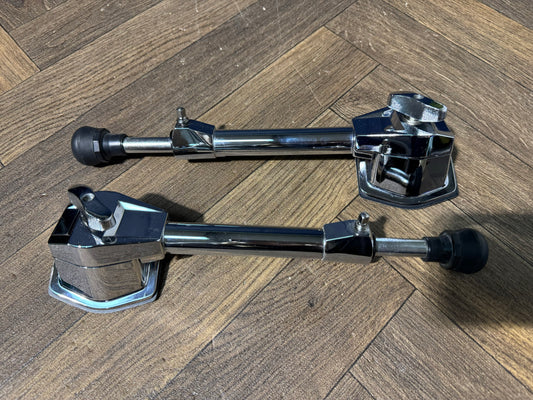 Vintage Premier Bass Drum Spurs Legs Hardware Mounts (Pair) #NQ77