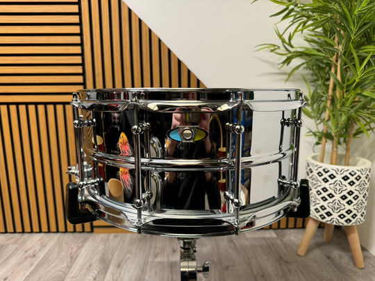 Ludwig Supralite Snare Drum 14”x6.5” / 10-Lug / Steel Shell #VR36
