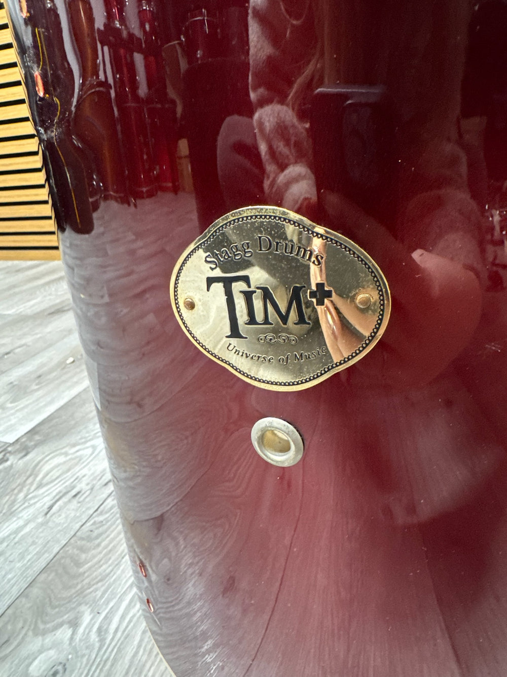 Stagg Tom Drum Shell 14”x14” Bare Wood Project #VP102