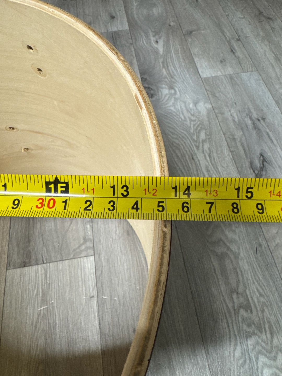 Stagg Tom Drum Shell 14”x14” Bare Wood Project #VP102
