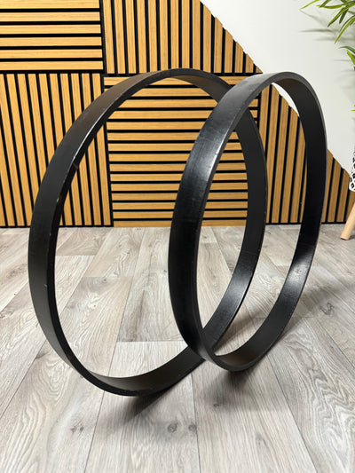 Bass Drum 18” Wooden Hoops Rims Hardware / Black #OF89