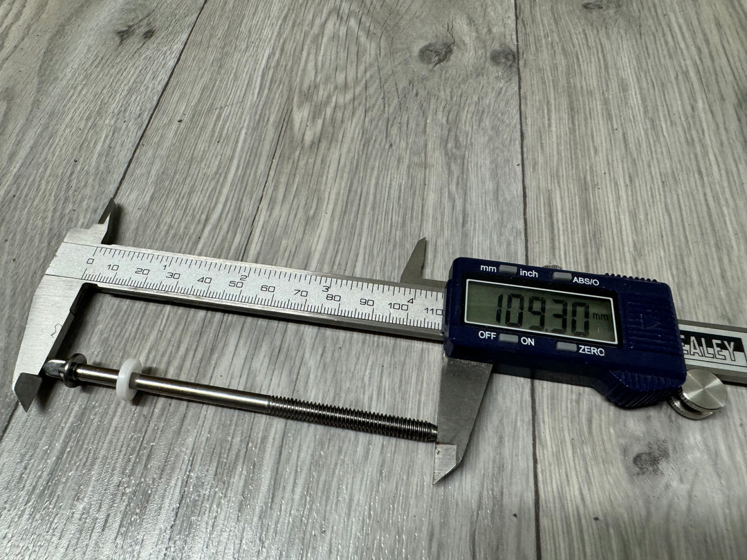 Bass Drum Tension Rods 110mm Screws Tom Hardware x8 #OF94