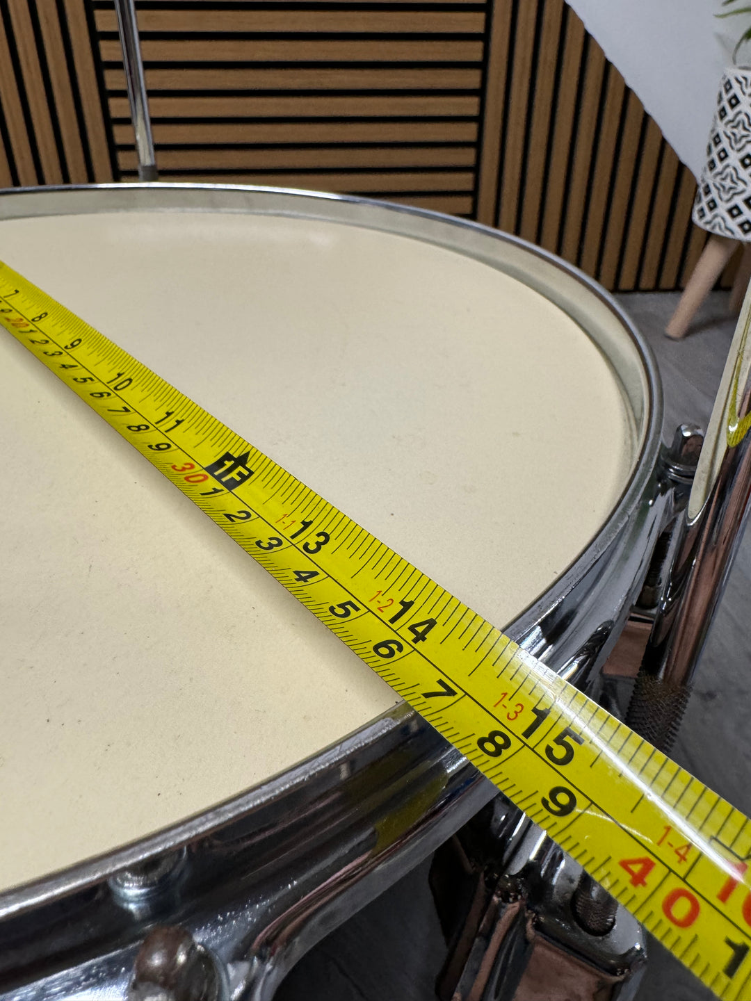 Pearl Maple 14” x 14” Floor Tom Drum / Red / 1970's #OF95