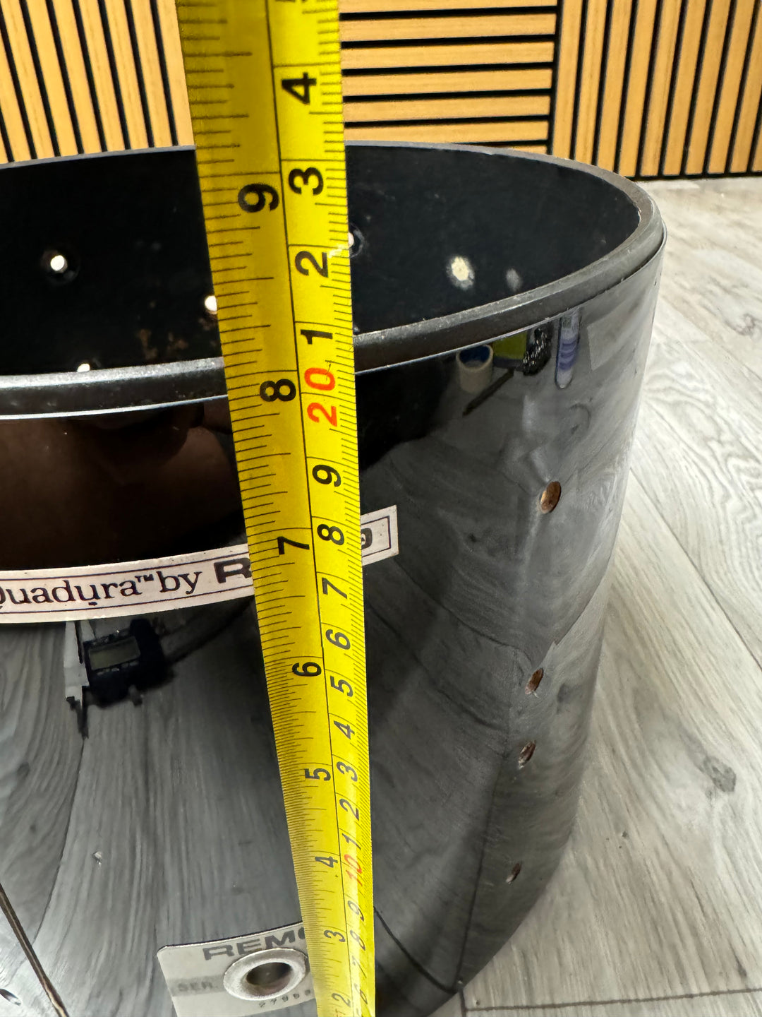 REMO Quadura Tom Drum Shell 10”x8” Bare Wood Project #OF98